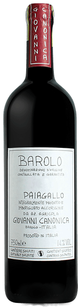Barolo Paiagallo Canonica Giovanni 2016 1.5 lt. | Enoteca Properzio