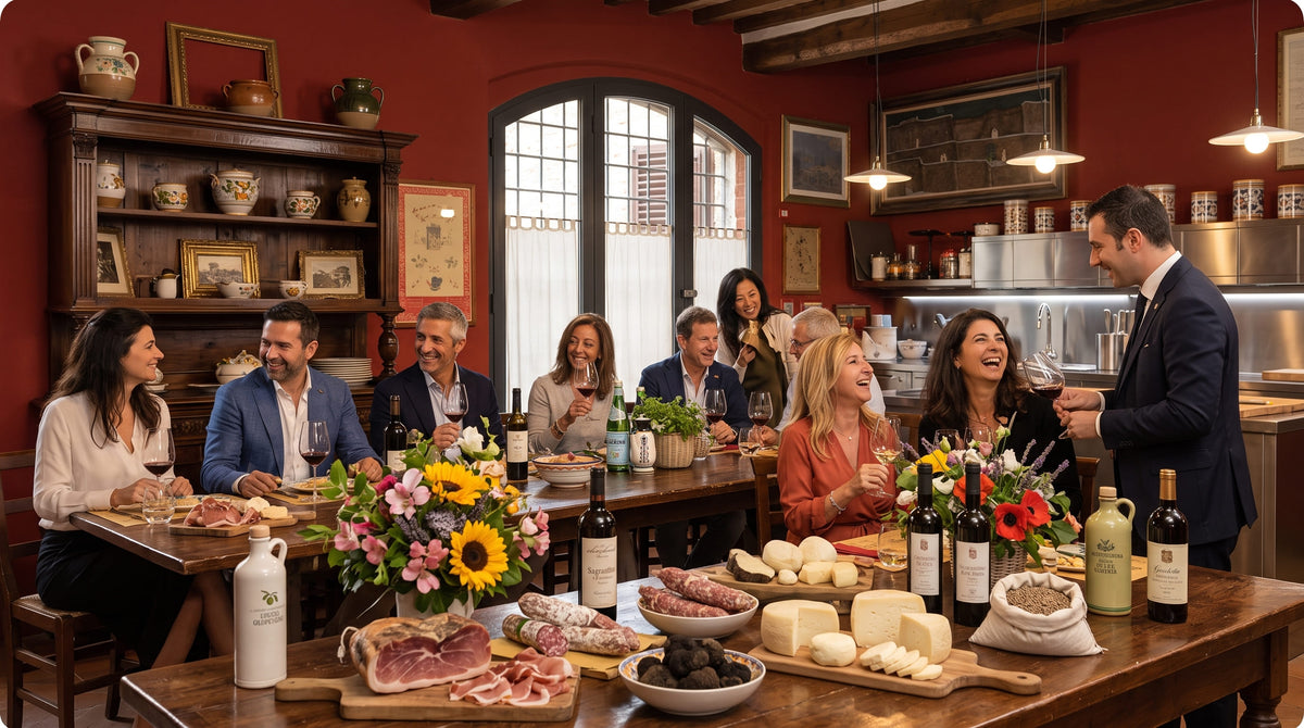 The kitchen room of Enoteca Properzio