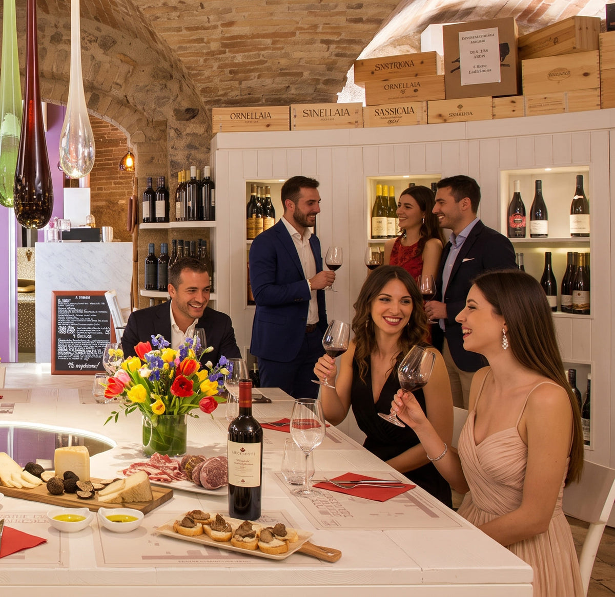 The upper room of Enoteca Properzio
