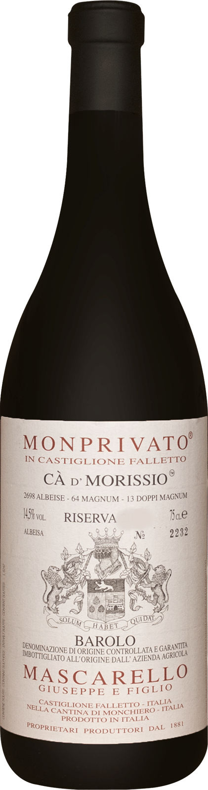 Monprivato Ca' d' Morissio Mascarello e Figlio Riserva 2013 0.75 lt.