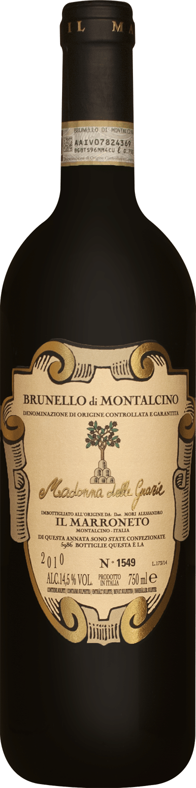 Brunello di Montalcino Il Marroneto Madonna delle Grazie 2010 1.5 lt.
