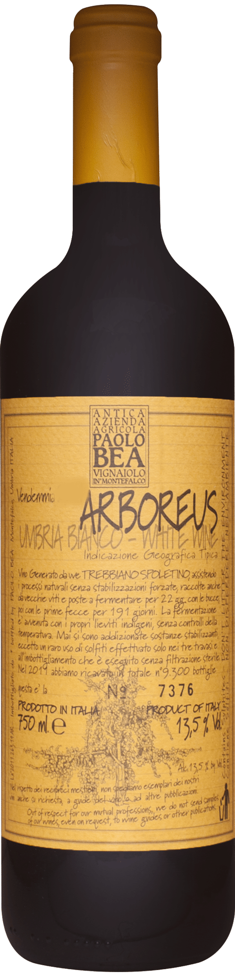 Arboreus Paolo Bea 2018 0.75 lt.