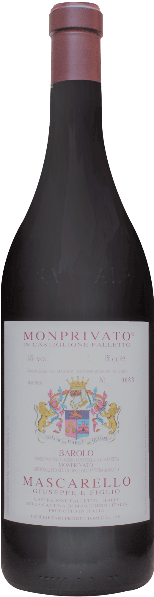 Barolo Monprivato Mascarello e Figlio 2014 1.5 lt.