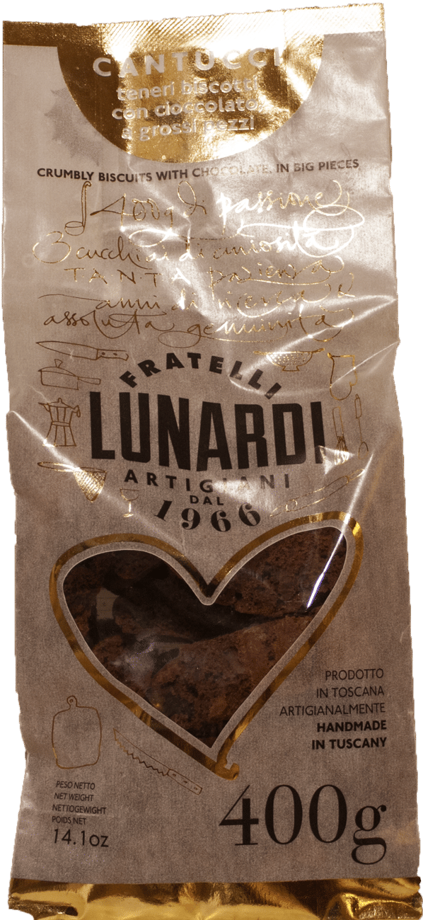 Cantucci Tozzetti artigianali al cioccolato 400 gr.