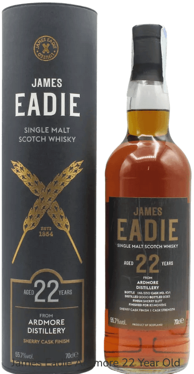 James Eadie Ardmore 22 Year Old Whisky 0.70 cl.