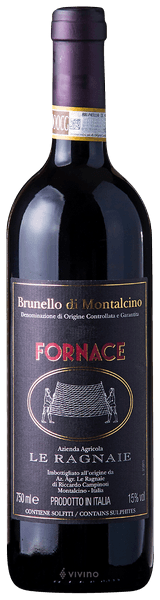 Brunello di Montalcino Le Ragnaie Fornace 2015 0.75 lt.
